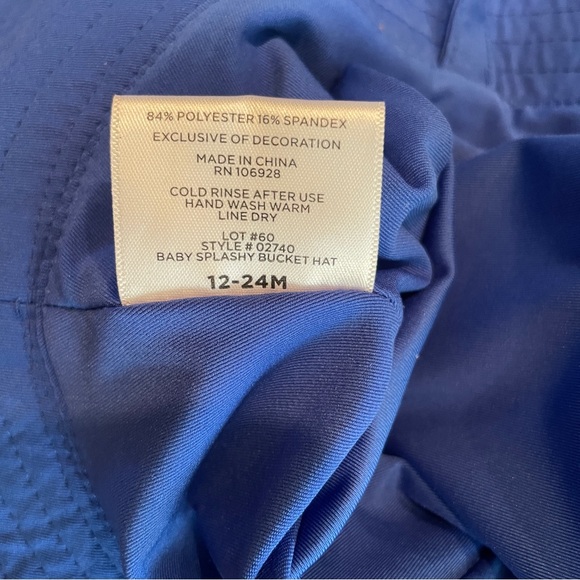 Coolibar Baby Splashy Bucket Hat UPF 50+ Sun hat blue - Picture 4 of 6